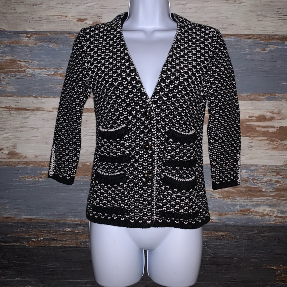 White House Black Market women’s knit cardigan jacket sweater size XS